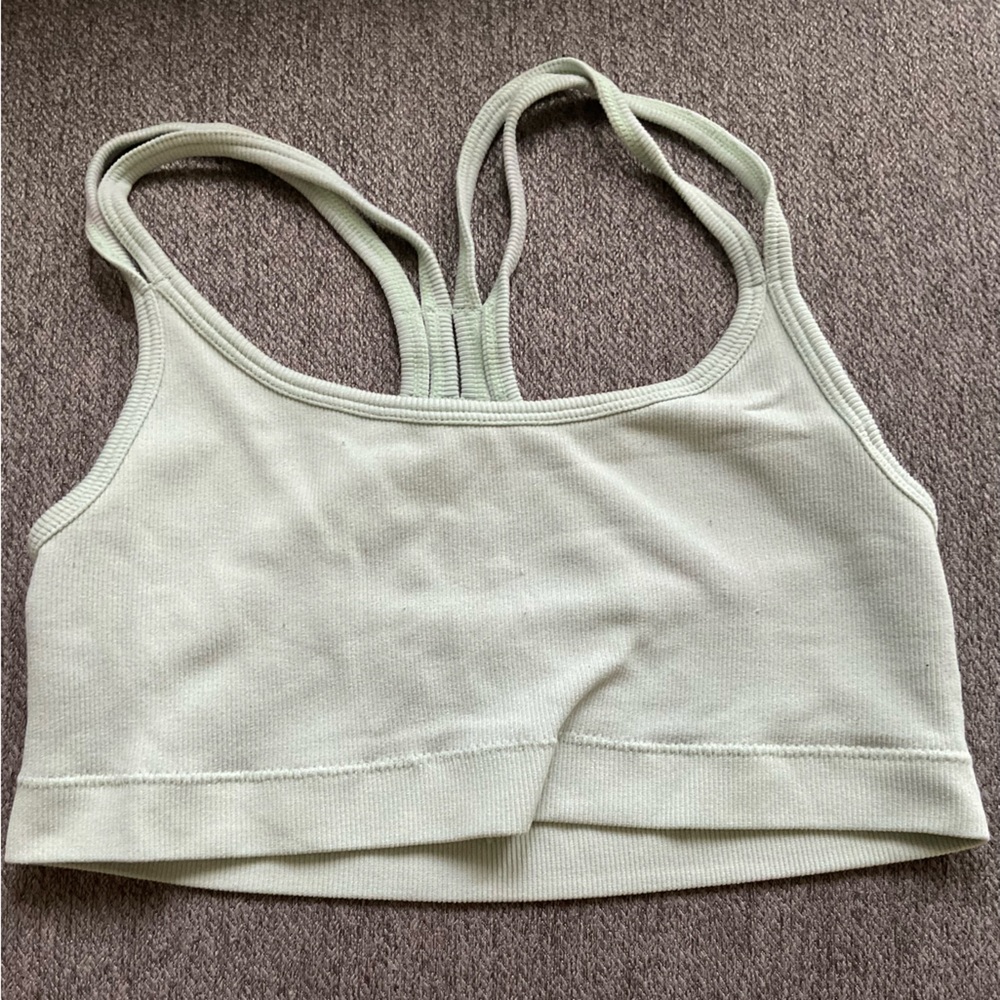 Light green spots bra